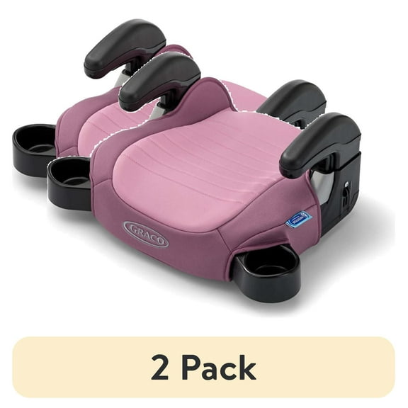 (2 pack) Graco TurboBooster 2.0 Backless Booster Seat, Anna, Pink