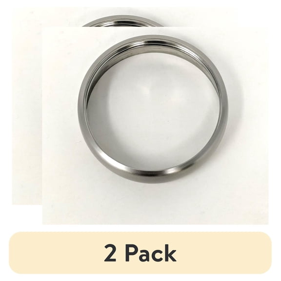 (2 pack) Grade A Google Nest 3rd Gen T3007ES Thermostat Replacement Bezel Outer Ring - Stainless Steel