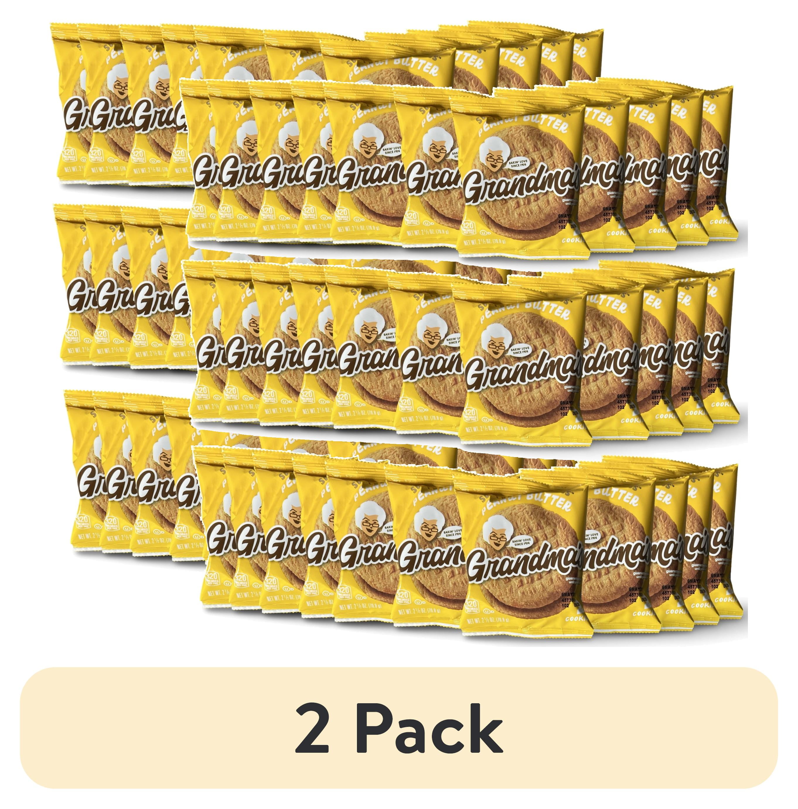2 pack) Grandma's Peanut Butter Cookies - 33 pks - Total 66