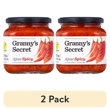(2 pack) Grannys Secret Ajvar Roasted Pepper & Chili 550g