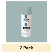 (2 pack) Gray, Quick Color All Purpose Flat Spray Paint Primer-390617, 10 oz