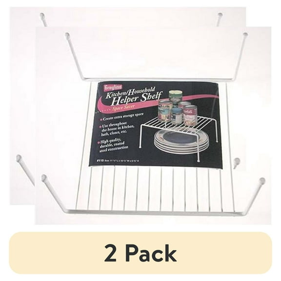 (2 pack) SHELF HELPER MEDIUM WHT (Pack of 1)