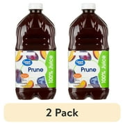(2 pack) Great Value 100% Prune Juice, 64 fl oz