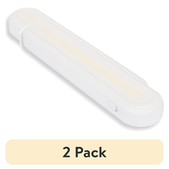 (2 pack) Great Value 12-inch LED Light with Remote, Battery Operated, Indoor