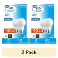 thumbnail image 1 of (2 pack) Great Value A19 LED 4.5W (40W Equivalent) Daylight E26 Medium Base Light Bulbs, Dimmable, 4 Pack, 1 of 14