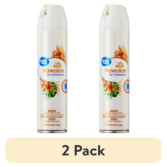 (2 pack) Great Value Aerosol Air Freshener, Hawaiian