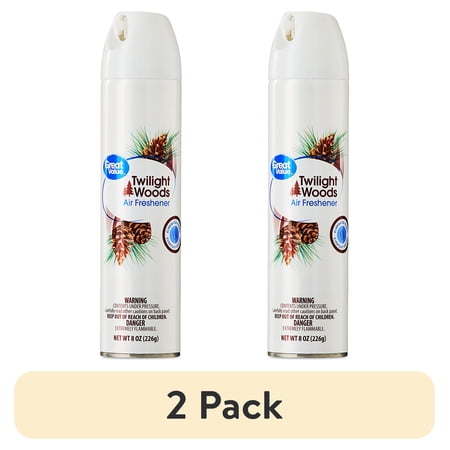 (2 pack) Great Value Aerosol Air Freshener, Twilight Woods, 8 oz