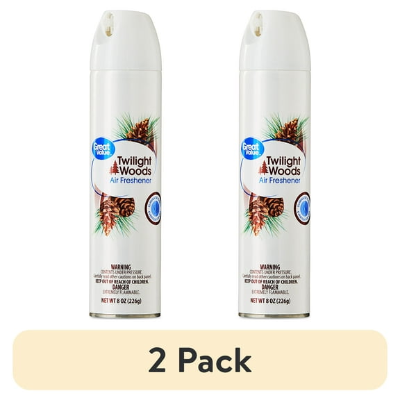 (2 pack) Great Value Aerosol Air Freshener, Twilight Woods