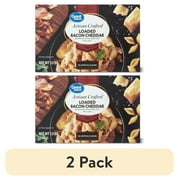 (2 pack) Great Value Artisan Crafted Loaded Bacon Cheddar Macaroni, 12 oz Shelf Stable