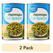 (2 pack) Great Value Asparagus Cut Spears, 14.5 oz