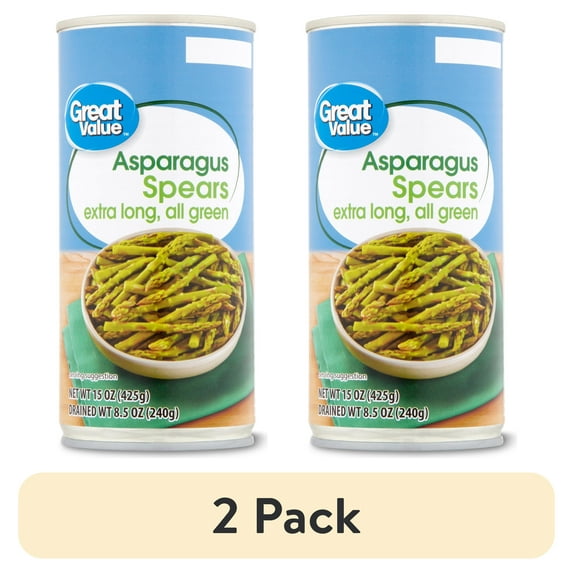 (2 pack) Great Value Asparagus Spears, 15 oz