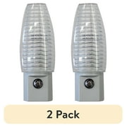 (2 pack) Great Value Automatic Night Light Base 1Pack with Replaceable C7 LED Included, 3.38in Tall