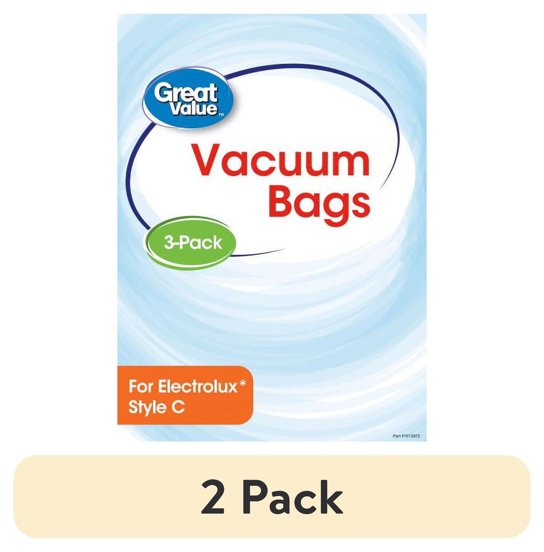 (2 pack) Great Value Electrolux Style C Vacuum Bag, 2376 (3 count)