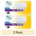thumbnail image 1 of (2 pack) Great Value G25 LED Light Bulb, 2.5-Watt (25W Equivalent) Soft White Decorative Globe E26 Base Dimmable - 3 Pack, 1 of 10