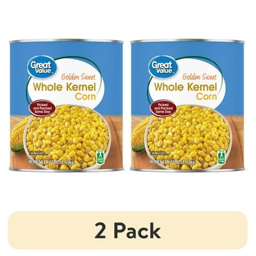 (2 pack) Great Value, Golden Sweet Whole Kernel Corn, 106 oz