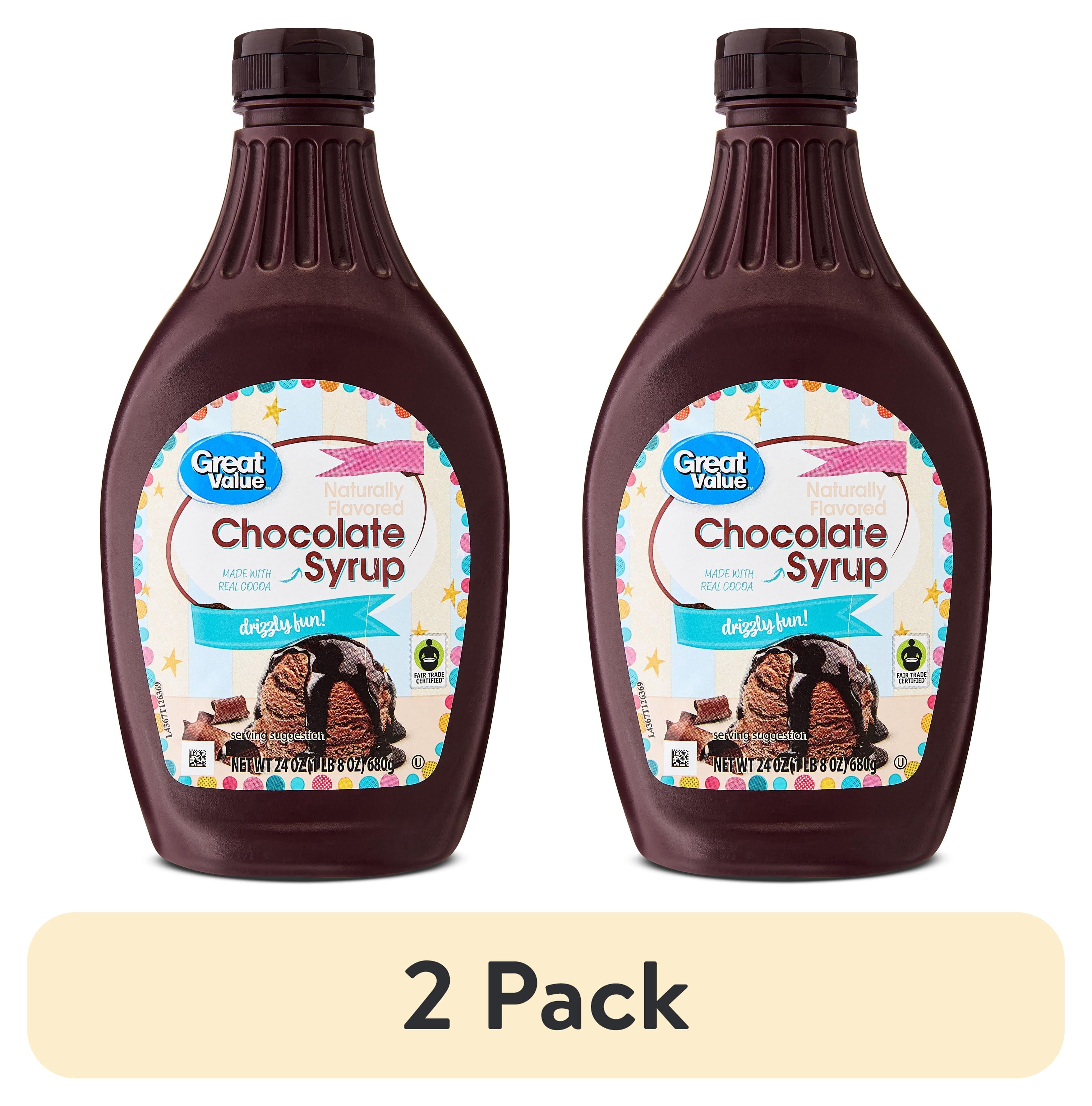 (2 pack) Great Value Chocolate Syrup, 24 oz