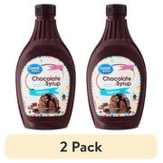 (2 pack) Great Value Chocolate Syrup, 24 oz