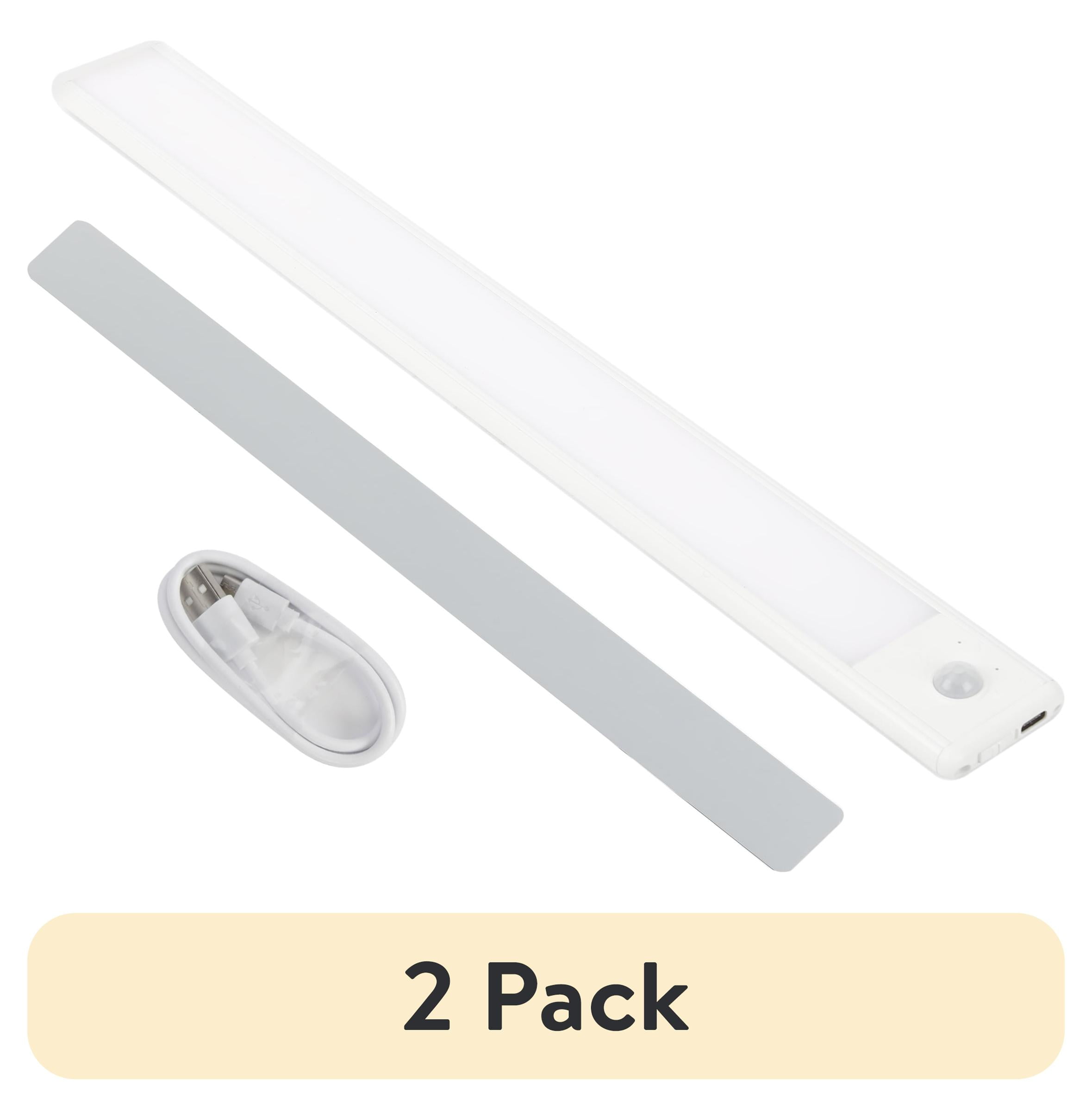 (2 pack) Great Value 16" 150 Lumens Rechargeable LED Cabinet Light, Warm White/Cool White/Daylight Deluxe