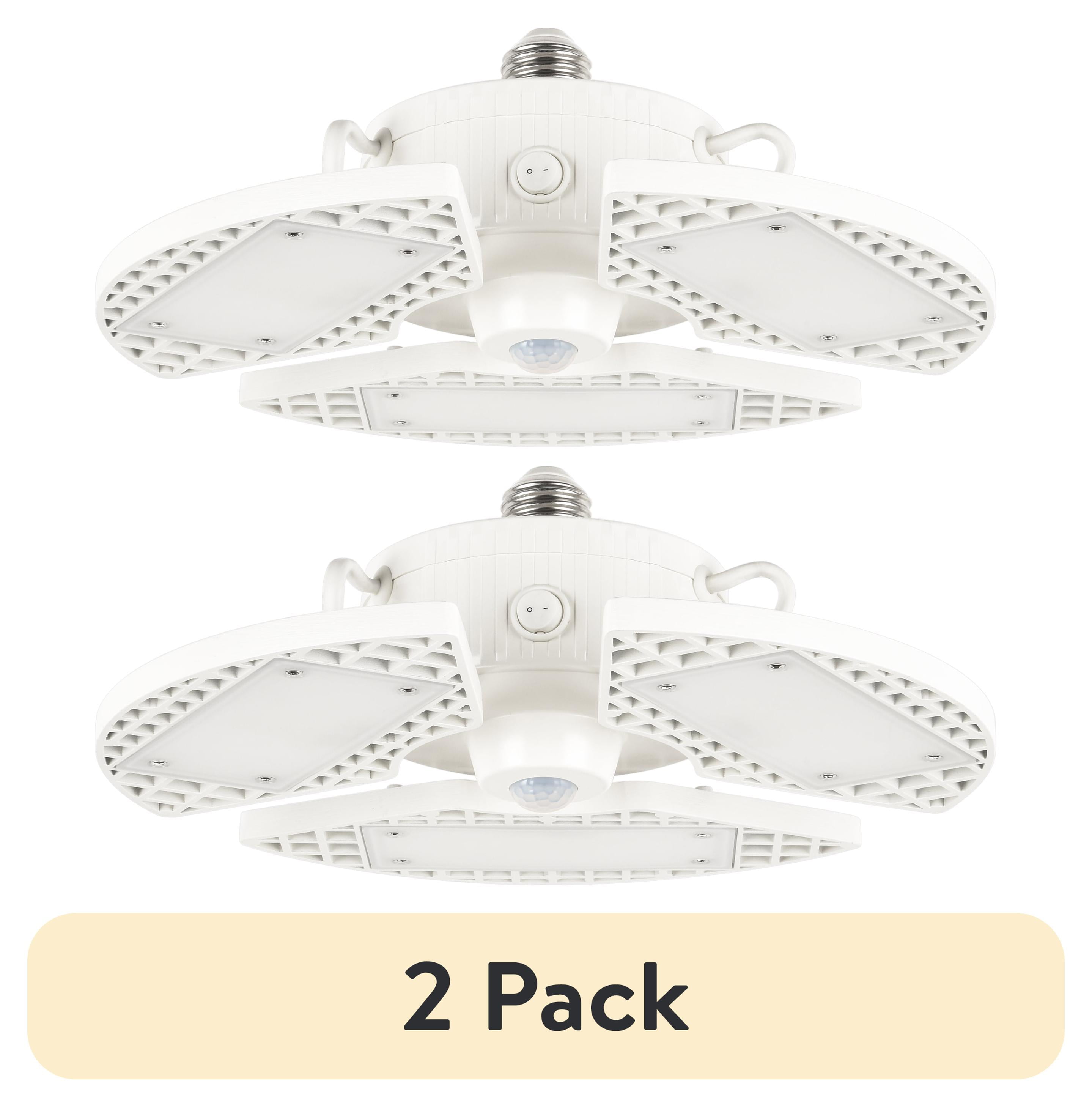 2 pack) Great Value LED Daylight Garage Light, 80-Watt (8000-Lumen