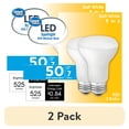 thumbnail image 1 of (2 pack) Great Value LED Light Bulb, 7 Watts (50W Equivalent) R20 Floodlight Lamp E26 Medium Base, Dimmable, Soft White, 2-Pack, 1 of 9