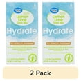 thumbnail interactive-video image 1 of (2 pack) Great Value Lemon Lime Hydration Powdered Liquid Drink Mix, 0.56 oz, 6 Packets, 1 of 11