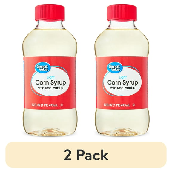 (2 pack) Great Value Light Corn Syrup, 16 fl oz