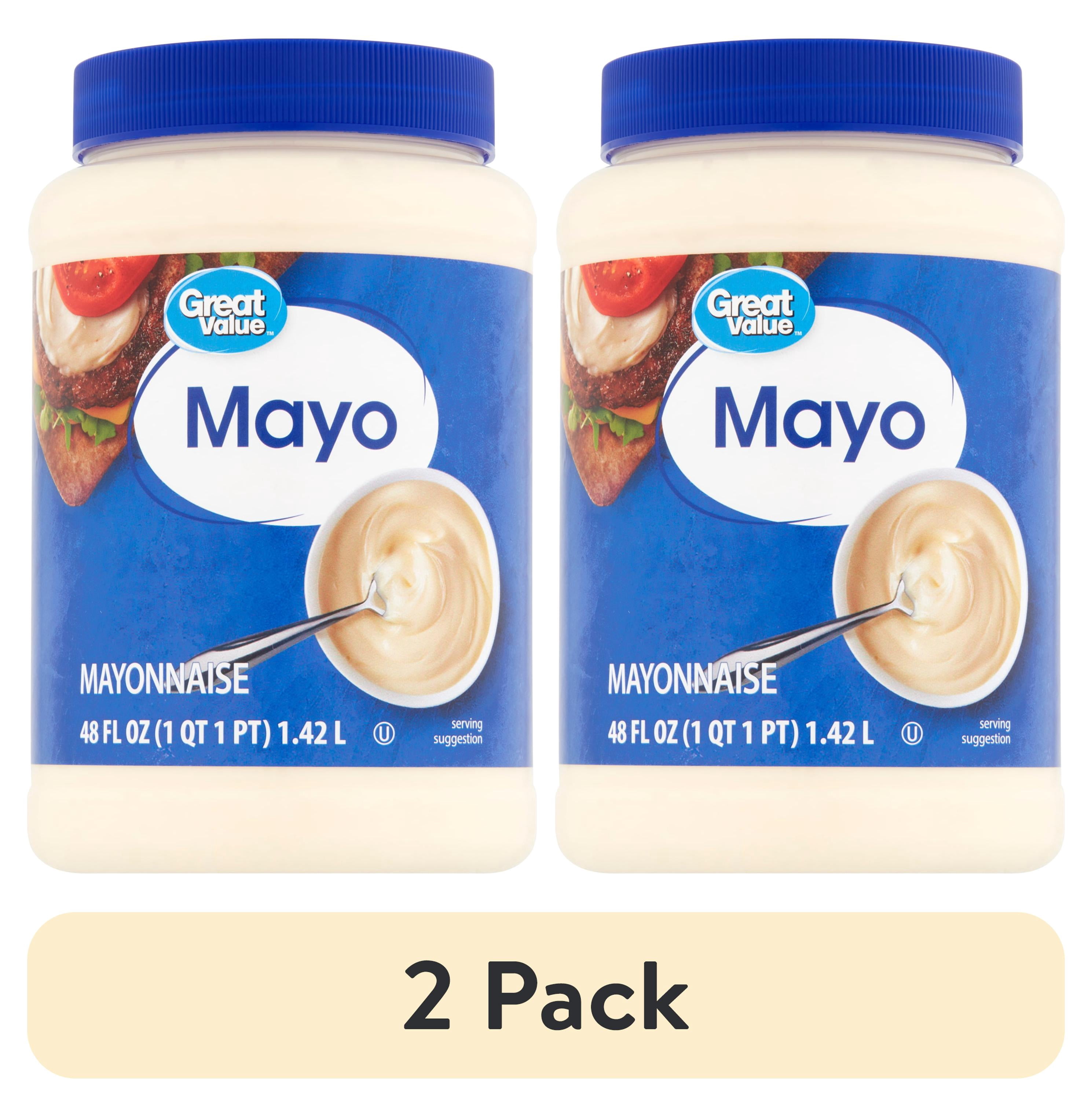(2 pack) Great Value Mayonnaise, 48 fl oz