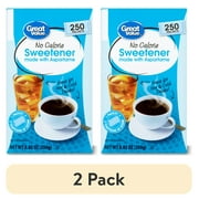 (2 pack) Great Value No Calorie Sweetener, 8.82 oz, 250 Count