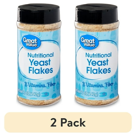 (2 pack) Great Value Nutritional Yeast Flakes, 5 oz