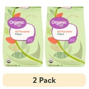 (2 pack) Great Value Organic All-Purpose Flour, 5 lb Bag