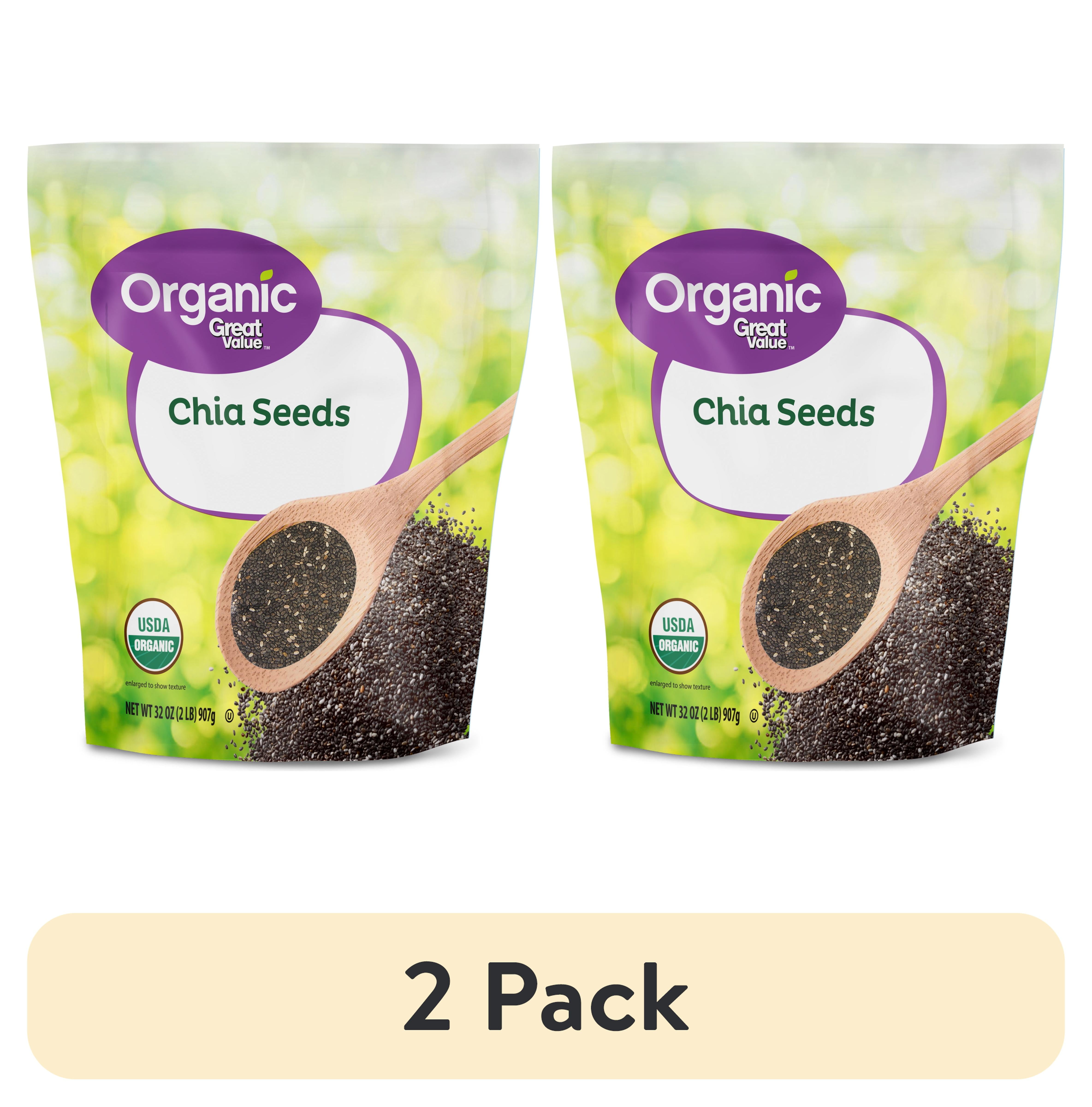 (2 pack) Great Value Organic Chia Seeds, 32 oz