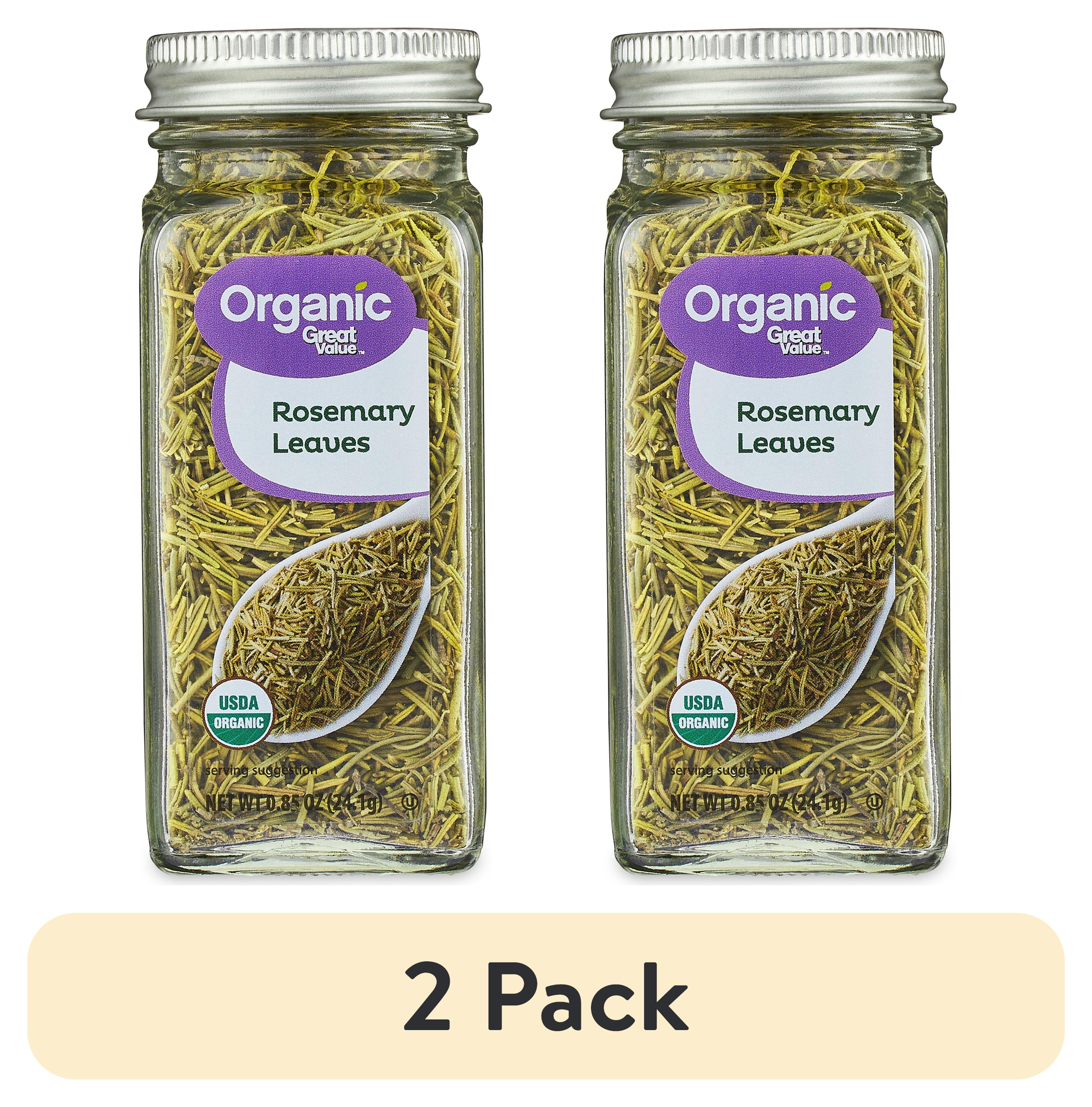 Great Value Organic Rosemary Leaves 0.85 oz USDA Certified Organic
