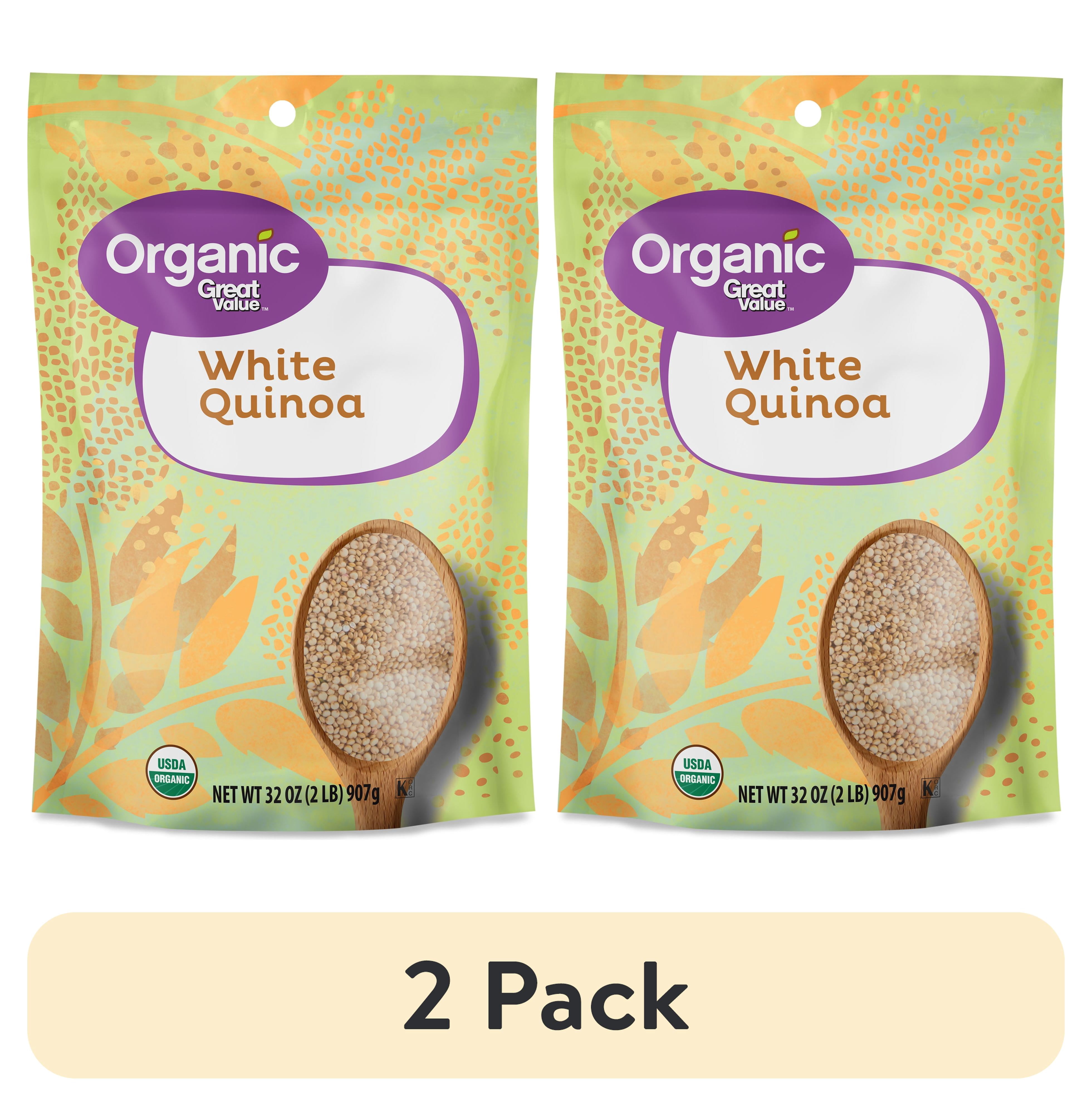 (2 pack) Great Value Organic White Quinoa, 32 oz