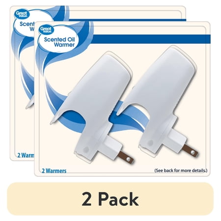 (2 pack) Great Value Scented Oil Plug-In Warmers, 2 Count (Fragrance Not Included)