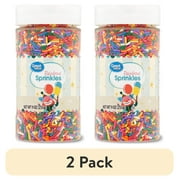 (2 pack) Great Value Rainbow Sprinkles, 9 oz