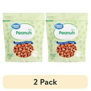 (2 pack) Great Value Raw Peanuts, 16 oz