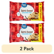 (2 pack) Great Value Semi Sweet Chocolate Chips, 36 oz Bag
