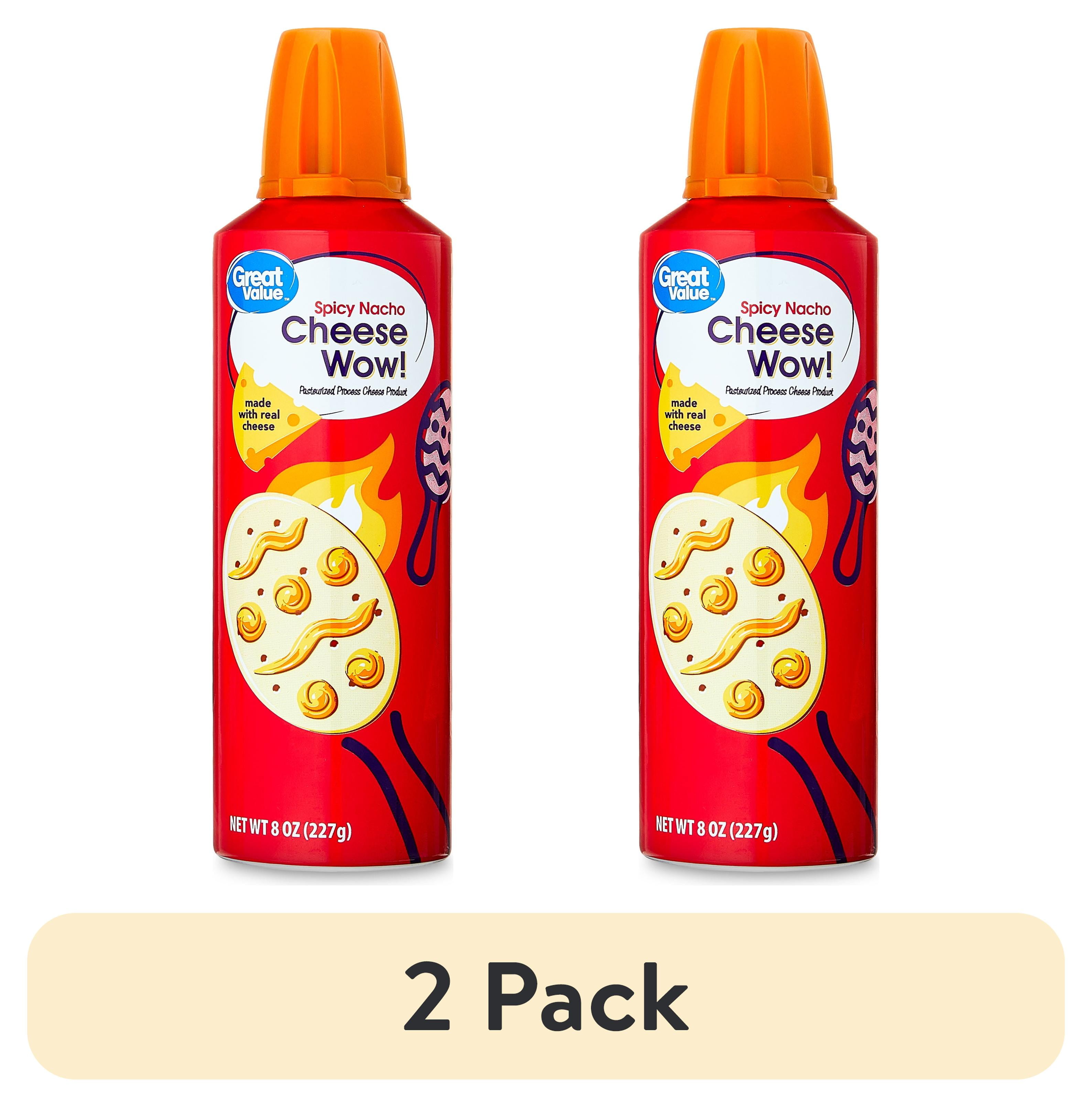 (2 pack) Great Value Spicy Nacho Cheese Wow!, 8 oz