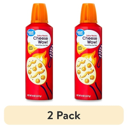 (2 pack) Great Value Spicy Nacho Cheese Wow!, 8 oz