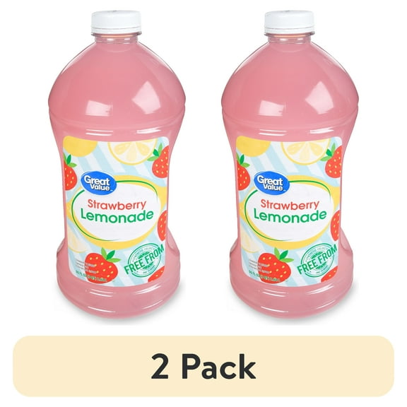(2 pack) Great Value Strawberry Lemonade, 96 fl oz
