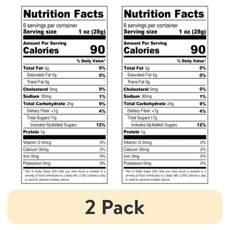 (2 pack) Great Value Sweetened Dried Mango, 6 oz