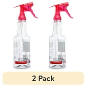 2 pack Great Value 32 fl oz Wide Mouth All-Angle Plastic Spray Bottle