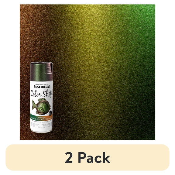 (2 pack) Green Copper, Rust-Oleum Color Shift Spray Paint-372478, 11 oz