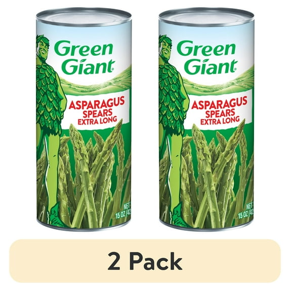 (2 pack) Green Giant Extra Long Asparagus Spears, 15 oz