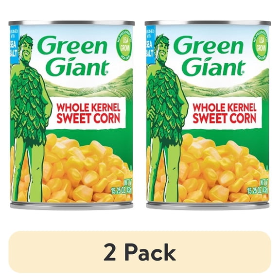 (2 pack) Green Giant Sweet Corn Whole Kernel 15.25 oz (Pack of 4)