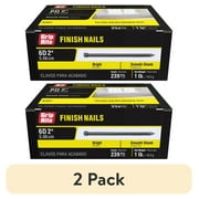 2 pack Grip-Rite 2 in. 13-Gauge Yellow Zinc Steel Finish Nails 1 lb.