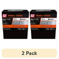(2 pack) Grip-Rite #6 x 1-1/4 in. Phillips Bugle-Head Coarse Thread Sharp Point Drywall to Wood Screw 5 lb.