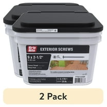 (2 pack) Grip-Rite PrimeGuard Ten #9 x 2-1/2 in. Wood to Wood Deck Screw 25 lb.