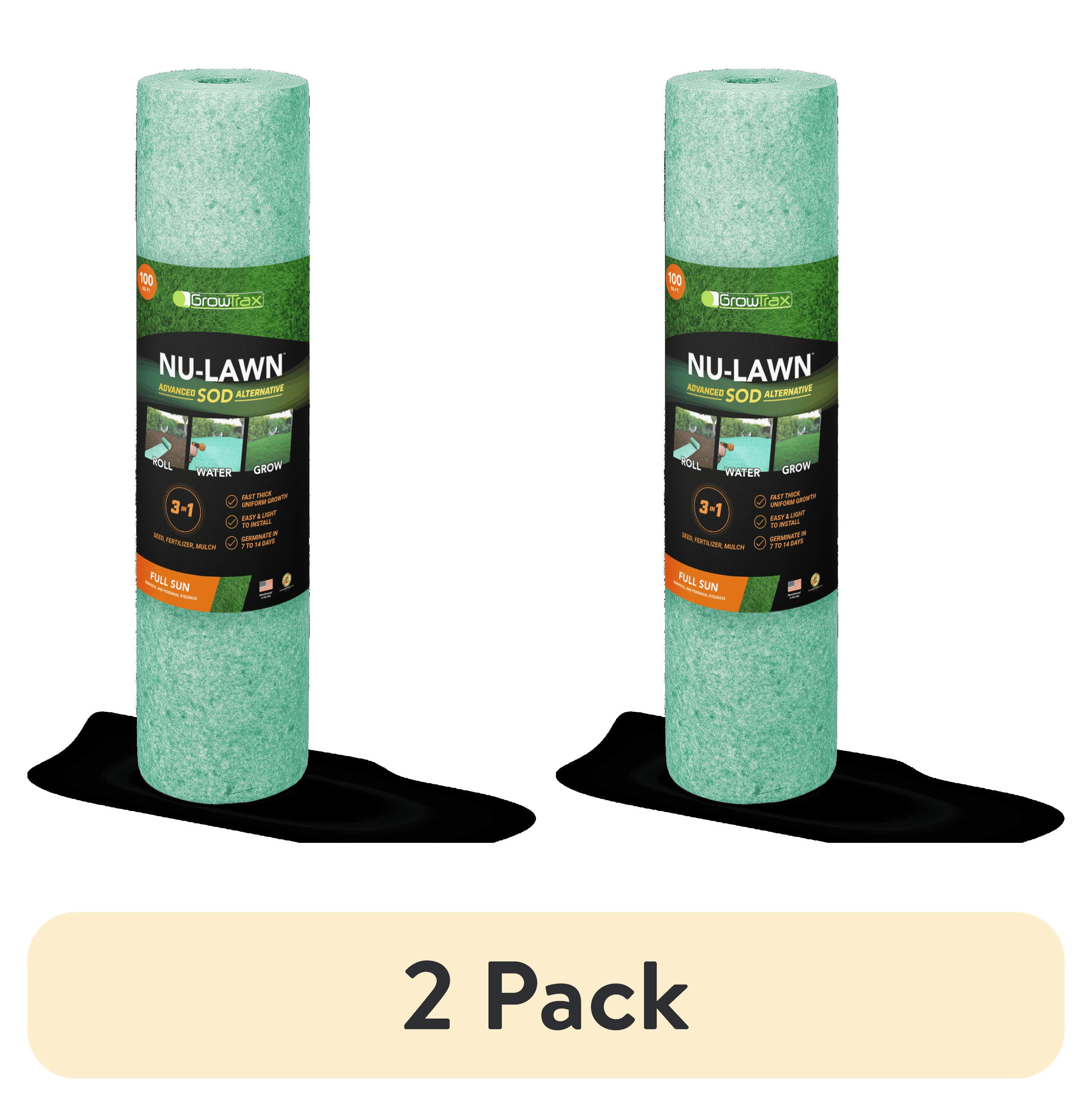 (2 pack) GrowTrax 50-ft. x 2-ft. Full Sun, Bermuda Rye Mixture Grass Seed