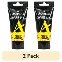 (2 pack) Grumbacher Academy Acrylic Paint Cadmium Yellow Medium 75ml Tube